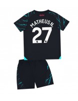 Manchester City Matheus Nunes #27 Alternativní dres pro děti 2023-24 Krátký Rukáv (+ trenýrky)